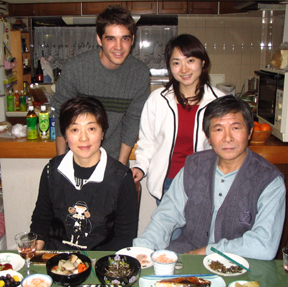 Tony Raymond at dinner in Japan