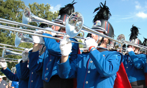 The KU marching band