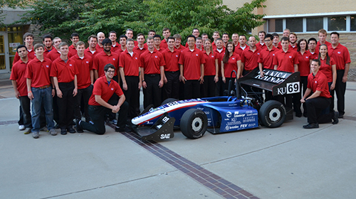 University of Kansas School of Engineering Formula car team