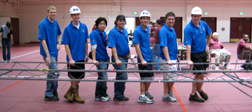 The KU steel bridge team
