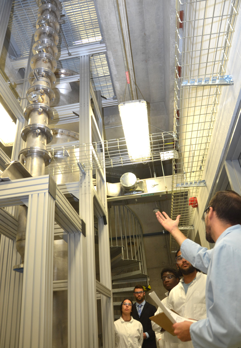 Chemical engineering lab tower