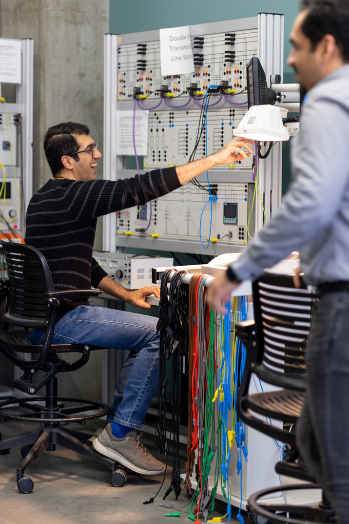 students working in a computer science lab