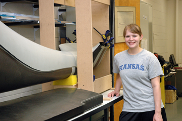 Emily J. Arnold, aerospace engineering student at the University of Kansas