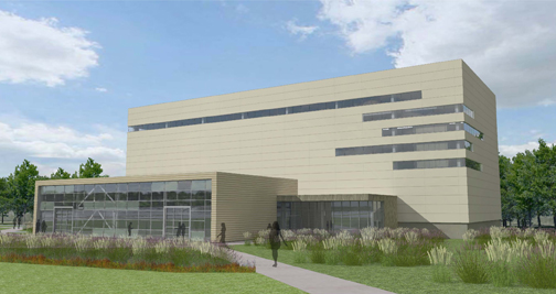 The high bay facility will be located on KU's West Campus