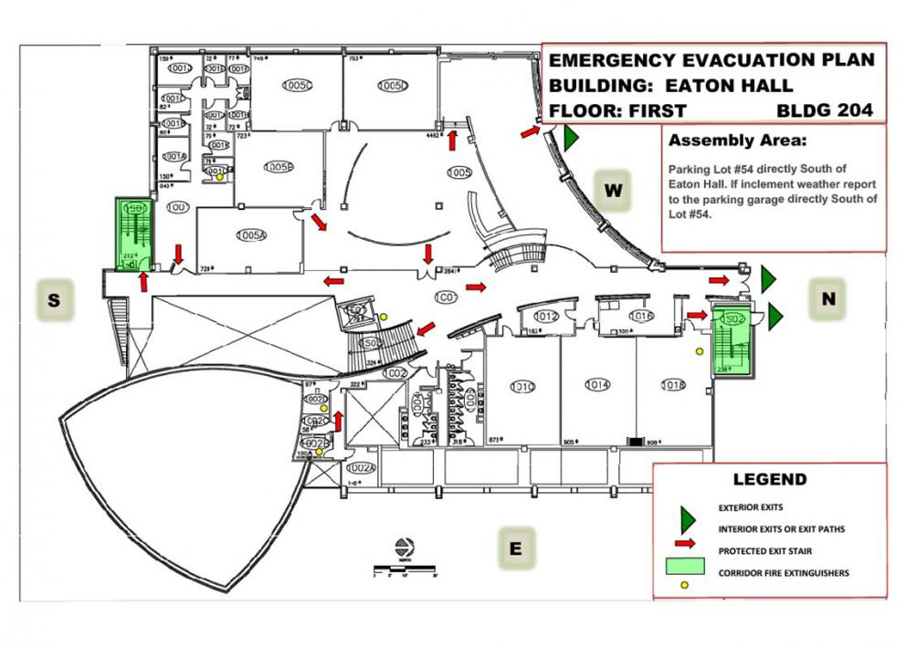 Eaton Hall First Floor Map