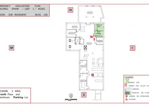 M2SEC Sub-basement Floor Map